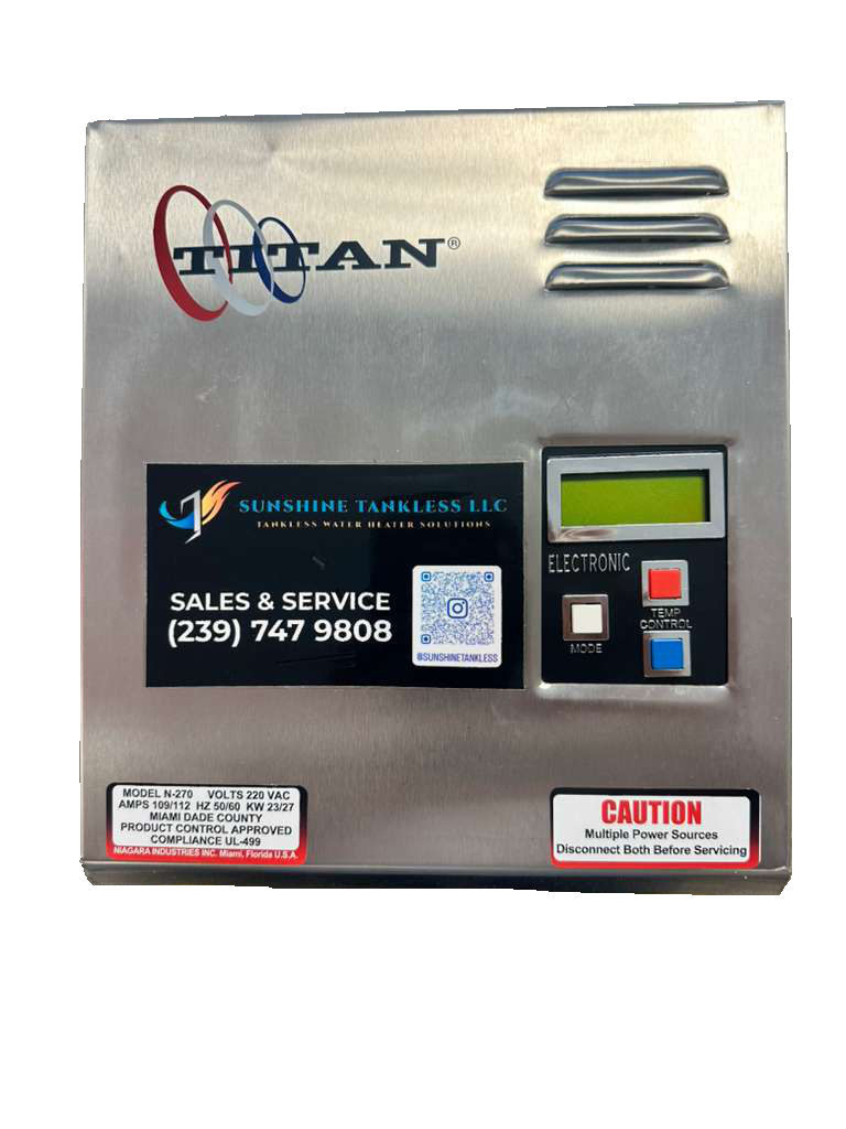 Titan N-270 Tankless Water Heater – SunshineTankless